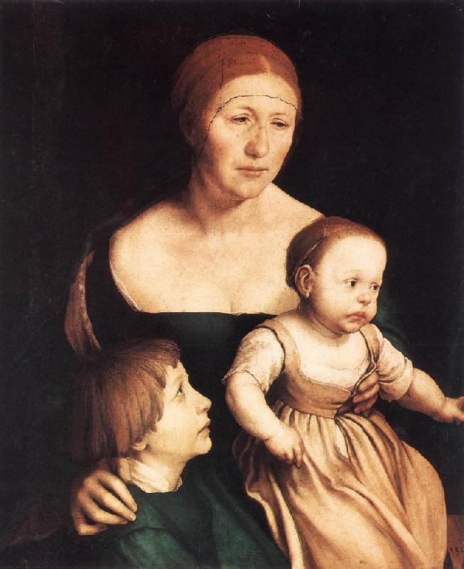 HOLBEIN, Hans the Younger The Artist's Family sf France oil painting art